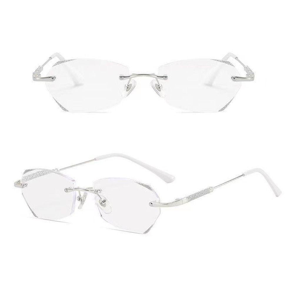 R-flower Myopia Glasses Portable Vision Care Shiny Ultra Light Frame