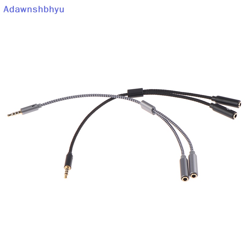 Adhyu Adaptor Earphone Splitter Headphone 3.5mm 1jack Male to 2female Mic Y Splitter ID