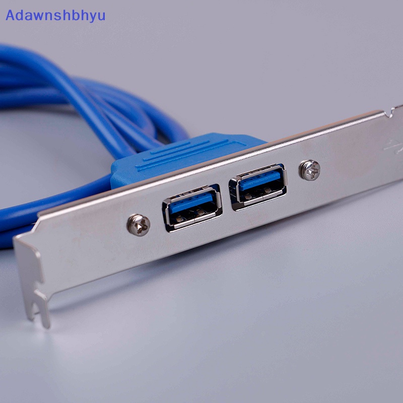 Adhyu 2port USB 3.0 Back Panel Expansion Ke Kabel Header 20-Pin Motherboard ID