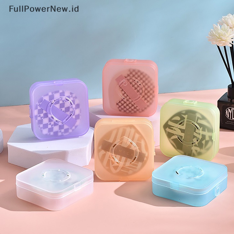 Power 1pcs box Puff Kosmetik Makeup Sponge Bedak Puff Tempat Pengeringan Display Storage ID