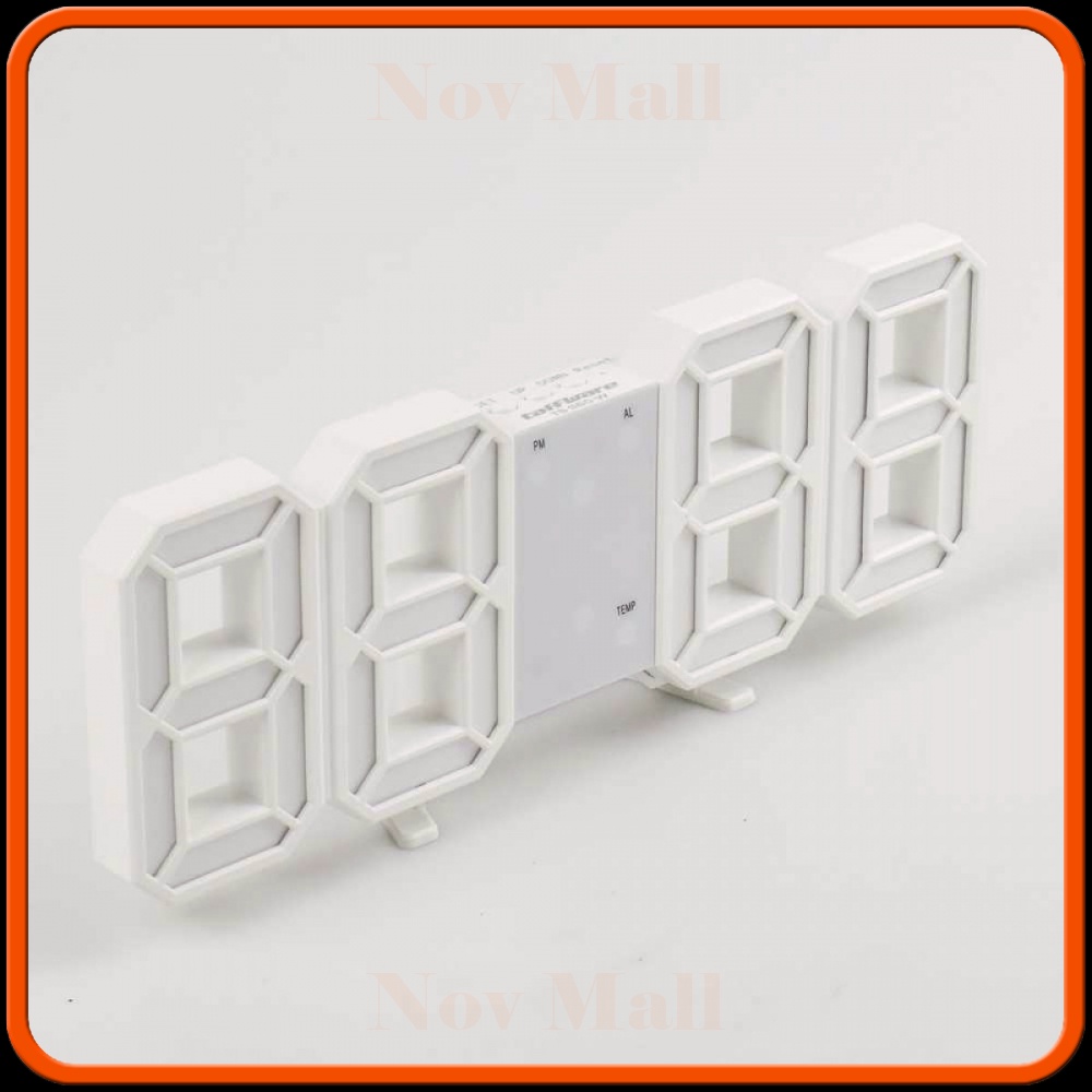 Taffware Jam Meja LED Digital Clock - TS-S60-W