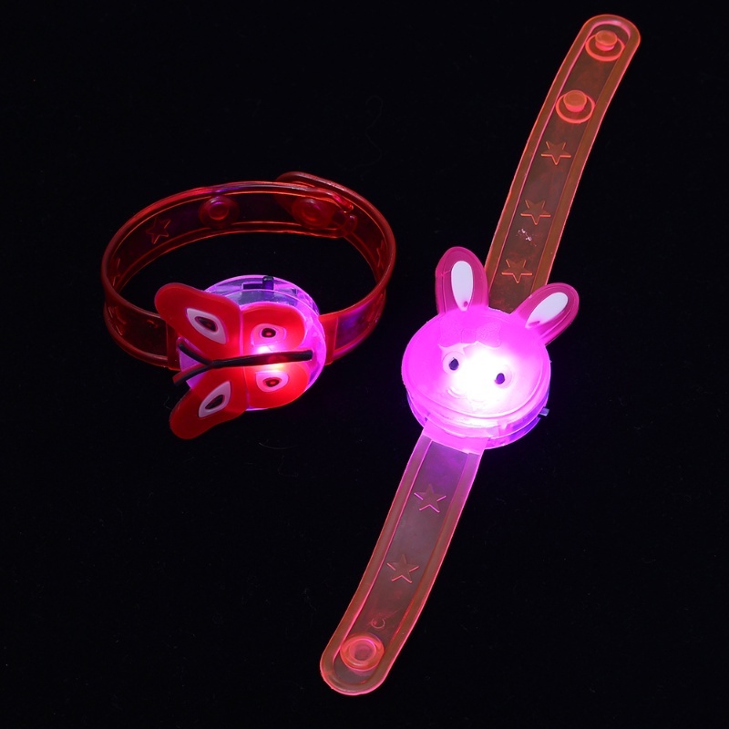 [Grosir] Gelang Anak-Anak Kreatif Hadir/Gelang Bercahaya LED Kartun Lucu/Gelang Neon Dukungan Konser/Gelang Flash Lari Malam Keselamatan Luar Ruangan