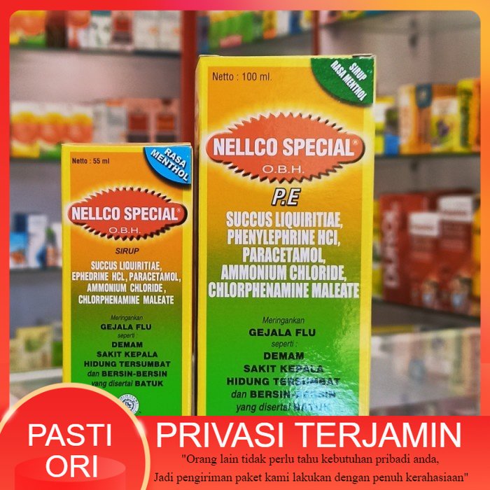 Nellco Special Obh / Obat Batuk Dan Pilek / OBH Nelco