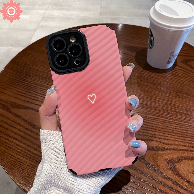 Luxury Leather Pink Star Letter Soft Phone Case Kompatibel Untuk IPhone 7Plus XR 11 13 14 12 Pro MAX X7 8 Plus XS MAX Cinta Hati Tekstur Shockproof Cover