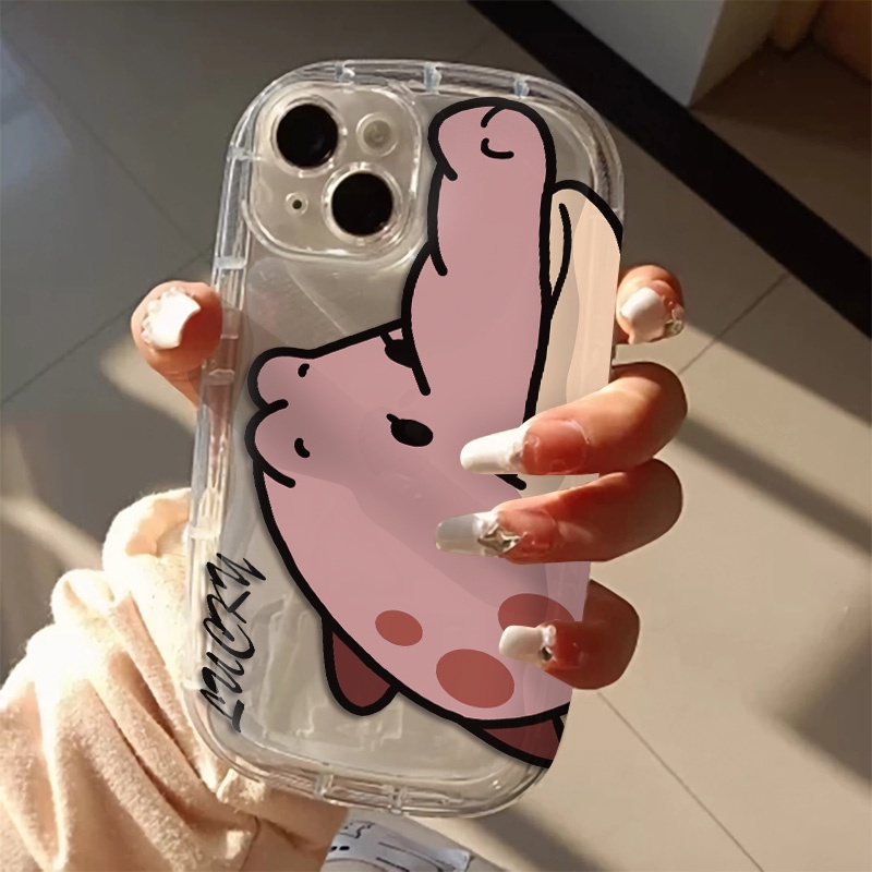 IPHONE Cute Crocodil Casing Transparan Kompatibel Untuk Iphone14 Pro Max13 12 11 XS X XR 8 +7Plus Casing Ponsel Silikon Lembut Shockproof Cover Cell Precticer