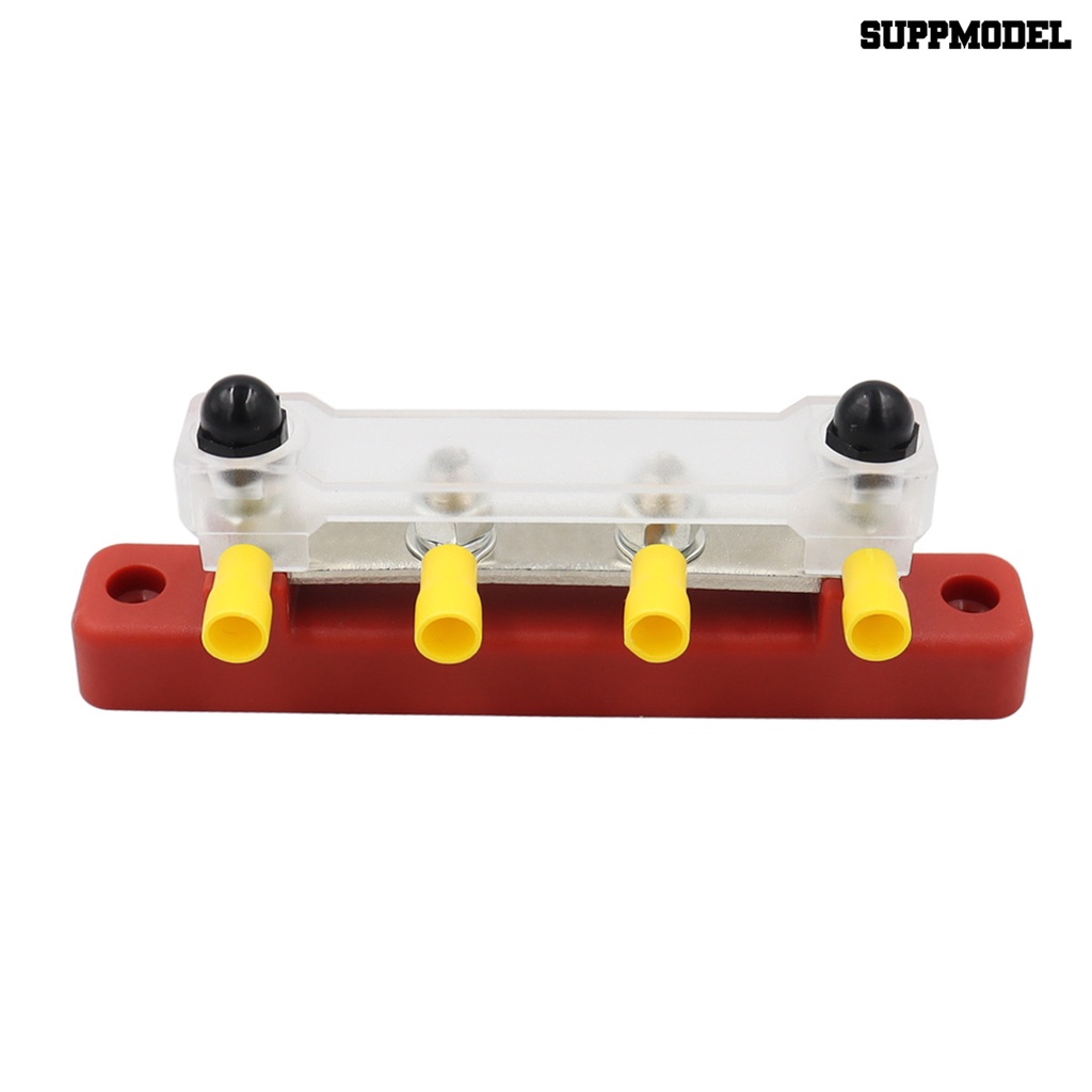 [SM]1 Set Blok Distro Power 2 Arah 12-48V Arus Tinggi Truk Perahu M6 Terminal Blok Buss Bar Perlengkapan Mobil