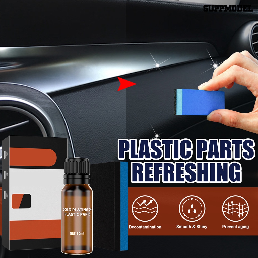 [SM] Agen Refurbishment Otomatis Dengan Spons No Damage Decontamination Coating Glazing Cegah Aging10 /20 /30ml Cairan Perawatan Bagian Plastik Interior Mobil Perlengkapan Otomatis