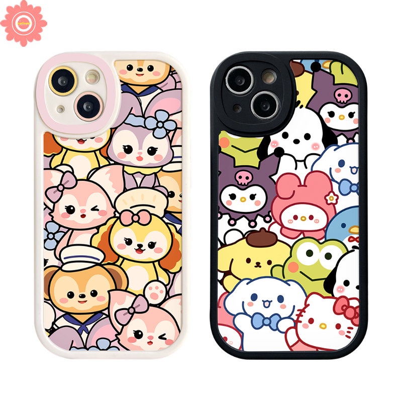 IPHONE Casing Kartun Toy Story Cute Hello Kitty Kompatibel Untuk Iphone11 14 13 12 Pro Max 7Plus 8Plus 78 6 6s Plus XR X XS Max SE 2020 Disney StellaLou Soft Tpu Cover Case