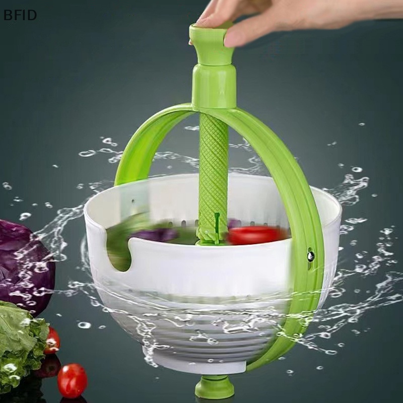 [BFID] Salad Spinner Alat Cuci Sayur Centrifugal Dewatering Drain Basket [ID]