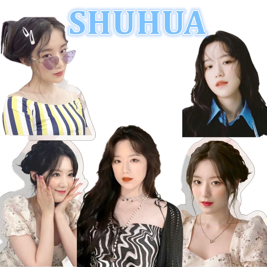 1pc IU YUQI SHUHUA (G)I-DLE Gantungan Kunci Akrilik GIDLE Key Ring Hanging Up