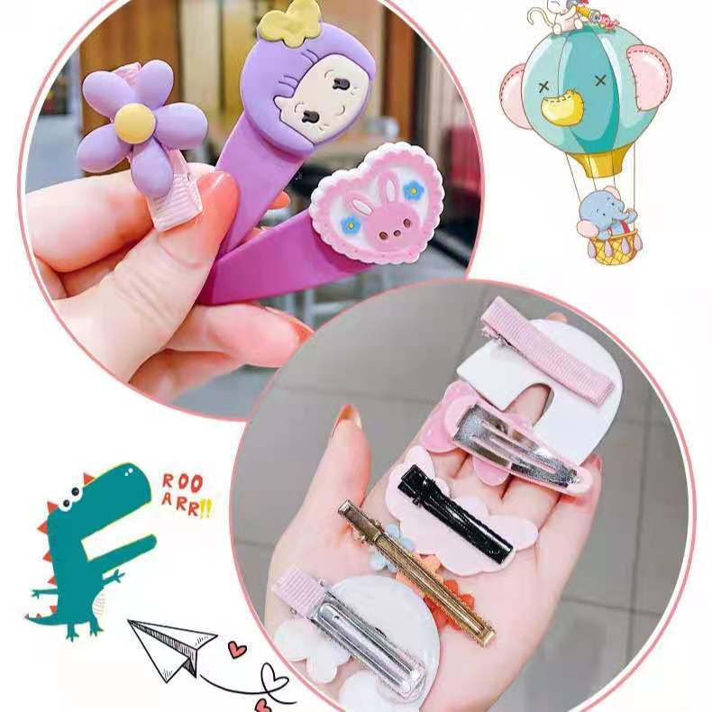 Set Jepitan Rambut Anak Perempuan Korea 14 Pcs Lucu Karakter Terbaru