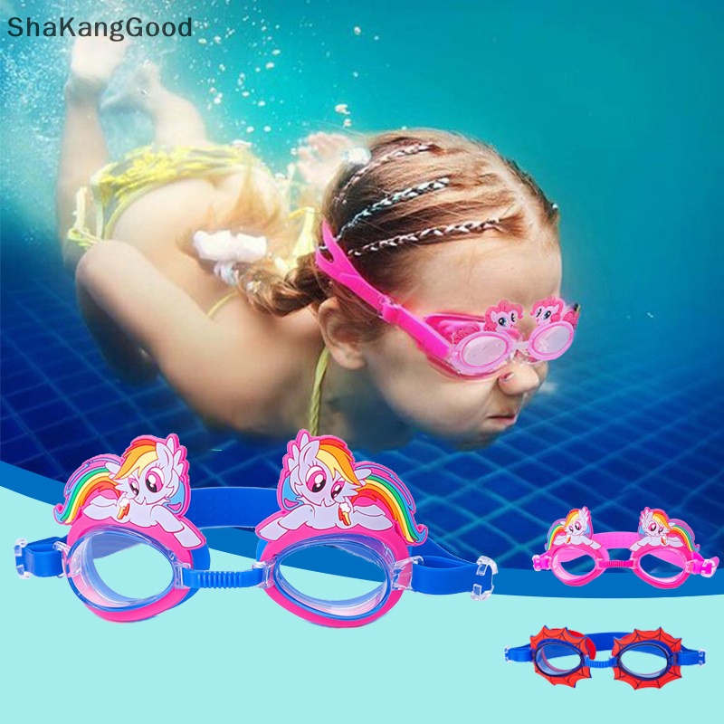 Skid Animal Cartoon Series Kacamata Renang Anak Anti Air Anti Kabut HD Kartun Swimming Goggles SKK