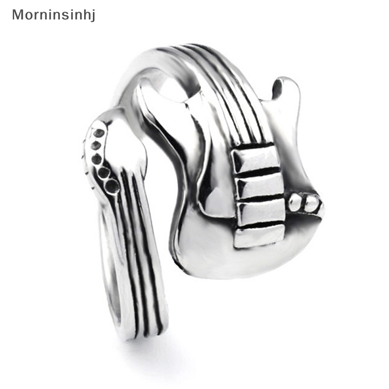 Mornin Fashion Kreatif Rock Hip Hop Retro Cincin Gitar Pria Dan Wanita Pesta Perhiasan Hadiah id