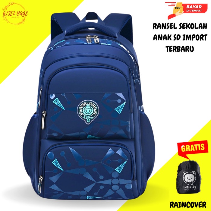 Tas Sekolah Anak Laki Laki SD Tas Sekolah Anak Laki Laki Remaja Import - 148 NAVY