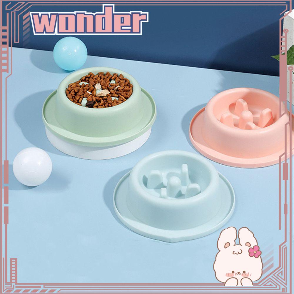 WONDER Mangkok Slow Feeder Anti Teguk Ramah Lingkungan Anti Slip Anti Tersedak Mangkuk Dispenser Makanan Anak Anjing Baskom Pet