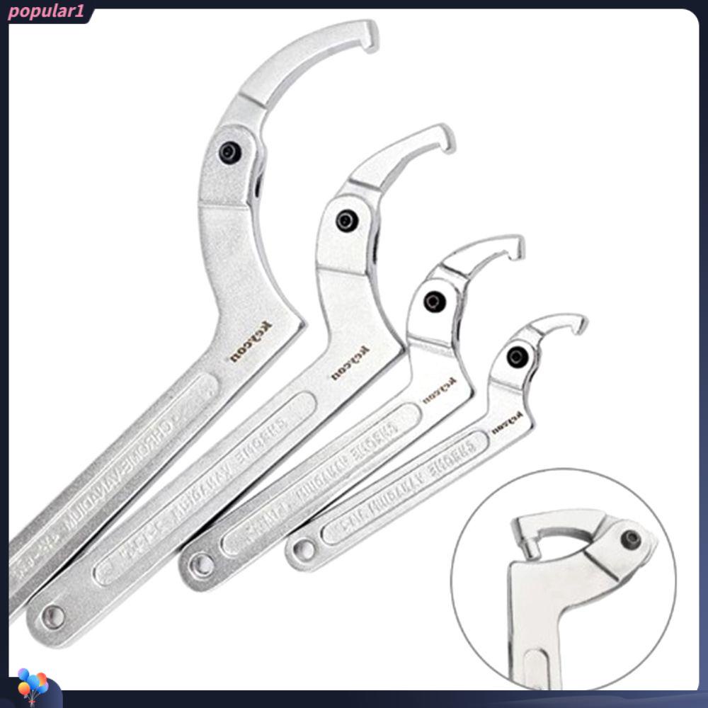 POPULAR Populer Adjustable Spanner Universal Set Reparasi Kunci Mur Multifungsi Pembukaan Besar Hand Tools Hook Wrenchs