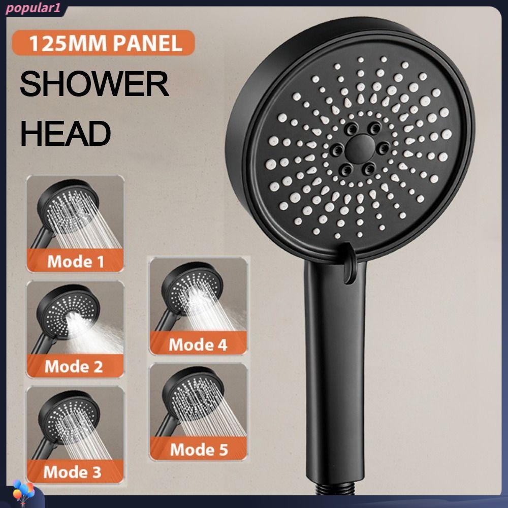 POPULAR Populer 12.5cm Kepala Shower Universal Berguna 5mode Adjustable Rainfall Handheld Shower Sprayer