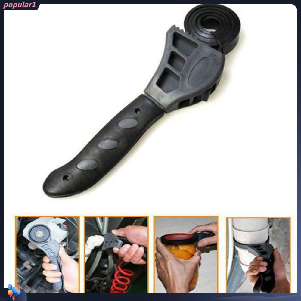 POPULAR Populer Kunci Pipa Tutup Toples Universal Mengencangkan Gemburkan Filter Minyak Rubber Strap Wrench