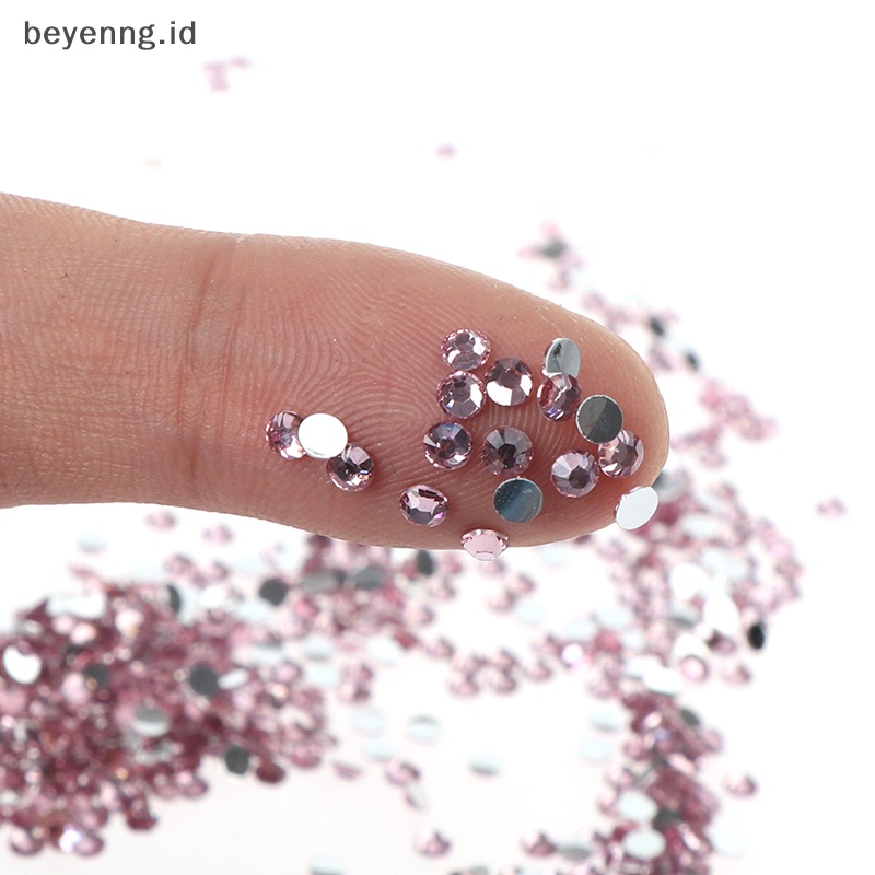 Beyen 10000Pcs 3MM Berlian Imitasi AB Susu Jelly Flatback Resin Kristal Untuk Dekorasi Nail Art ID