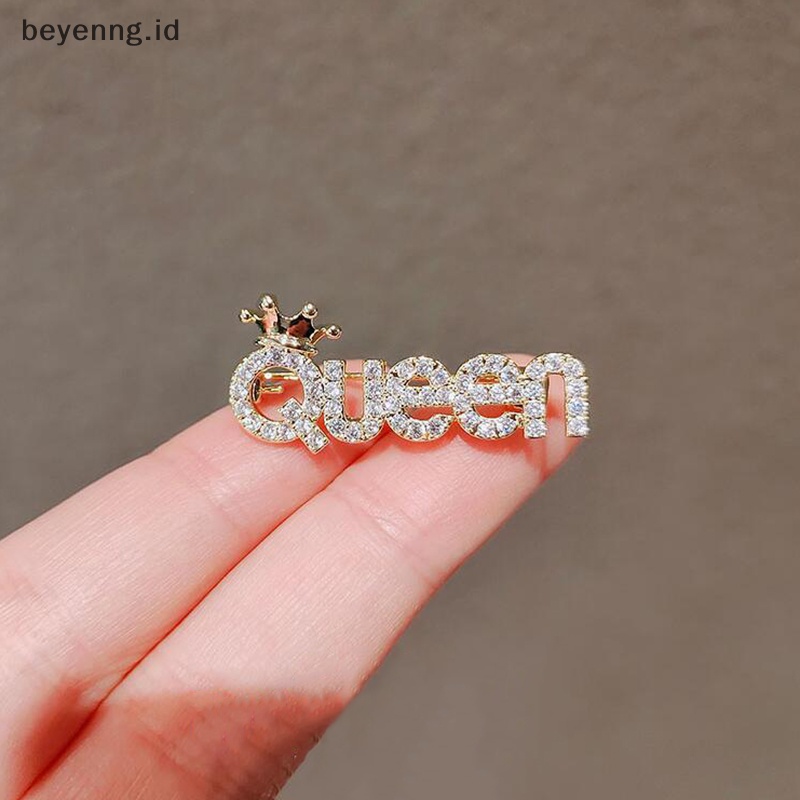 Beyen Bros Huruf Inggris Berlian Imitasi Untuk Wanita Aksesoris Fashion Hijab Pin Perhiasan ID