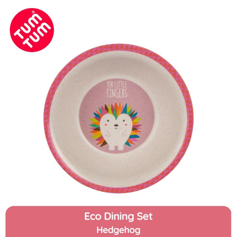 Tum Tum Eco Dining Set Hedgehog | Peralatan Makan