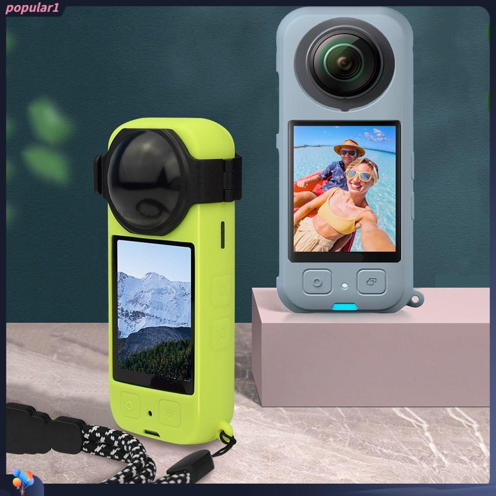 POPULAR Populer Cover Pelindung Penutup Lensa Shell Lembut Anti Gores Untuk Insta360 X3