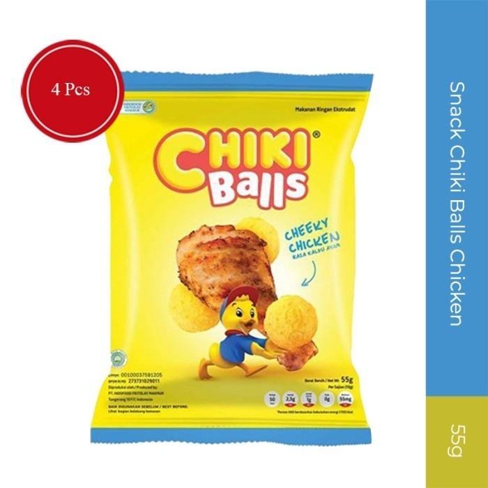 

Chiki Snack Balls Chicken 55gr 4 Pcs