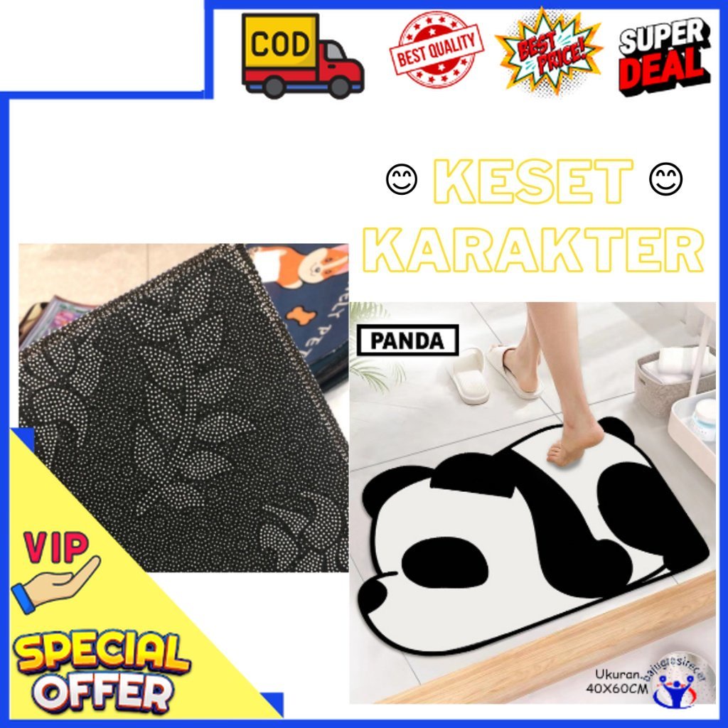 Alas kaki Kamar Mandi Dapur Karakter Keset Diatomite / Kesed Diatomite Karakter / Keset Anti Slip An