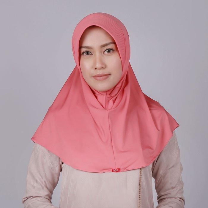 New Trend Style JILBAB INSTAN BERGO ZOYA MARSHA HL HEIQ ORI - Tropical pink 2