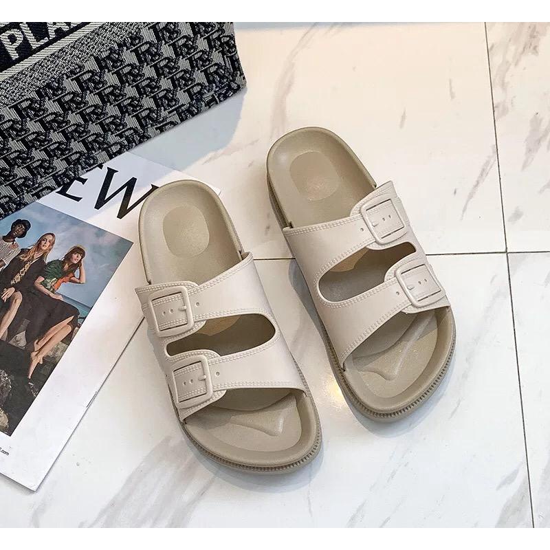 CUCI GUDANG TOPGROSIR GR1456 Sandal Slip Motif 2 Tali Pinggang Ala Korea/Import Banyak Warna