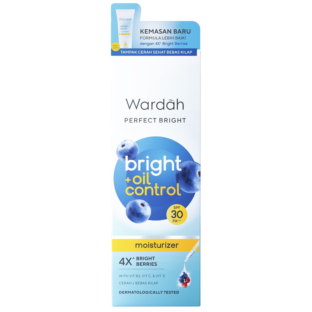 Wardah Perfect Bright Moisturizer Bright + Oil Control SPF 30 PA +++ - 20ml