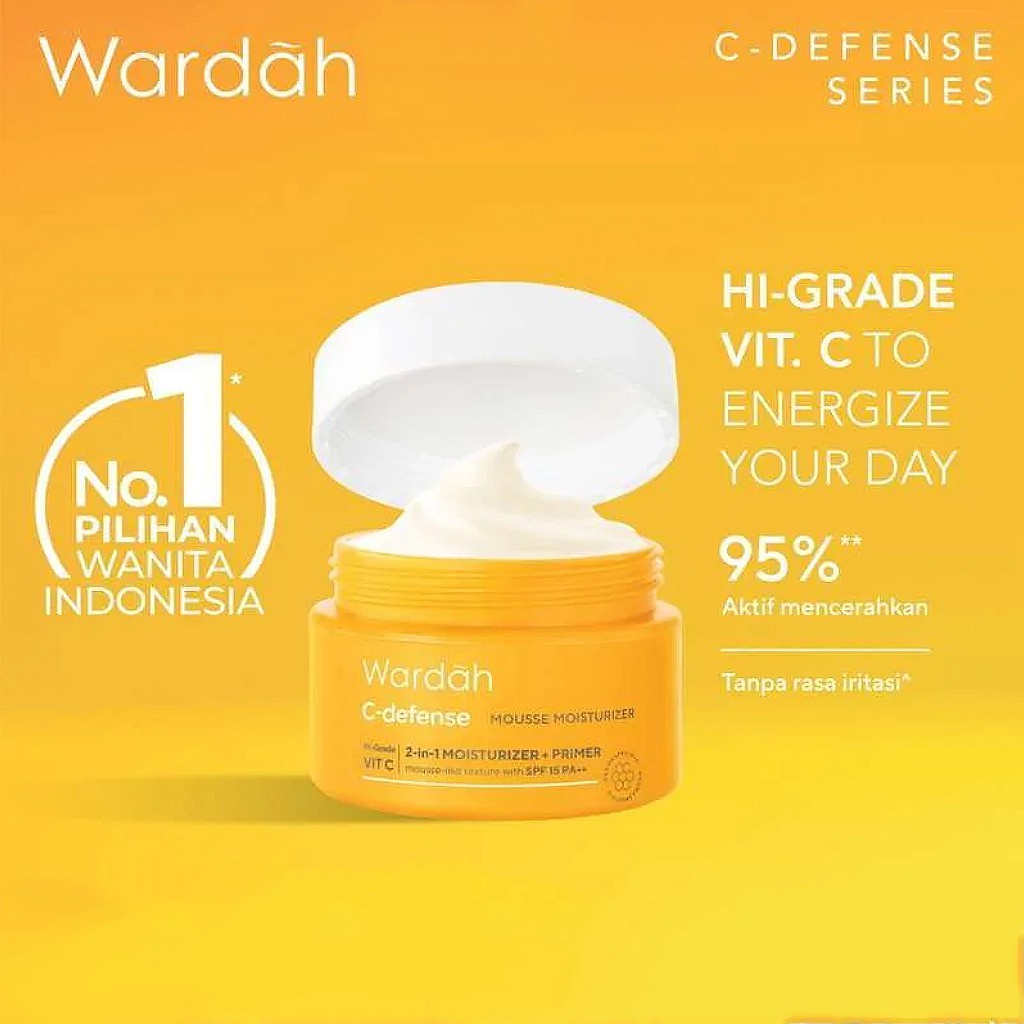 Wardah C-Defense Mousse Moisturizing 30g