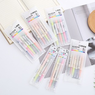 

ST447 - 1 Set Highlighter Warna Warni / Pennda 6 12 Warna - 6PC 12W