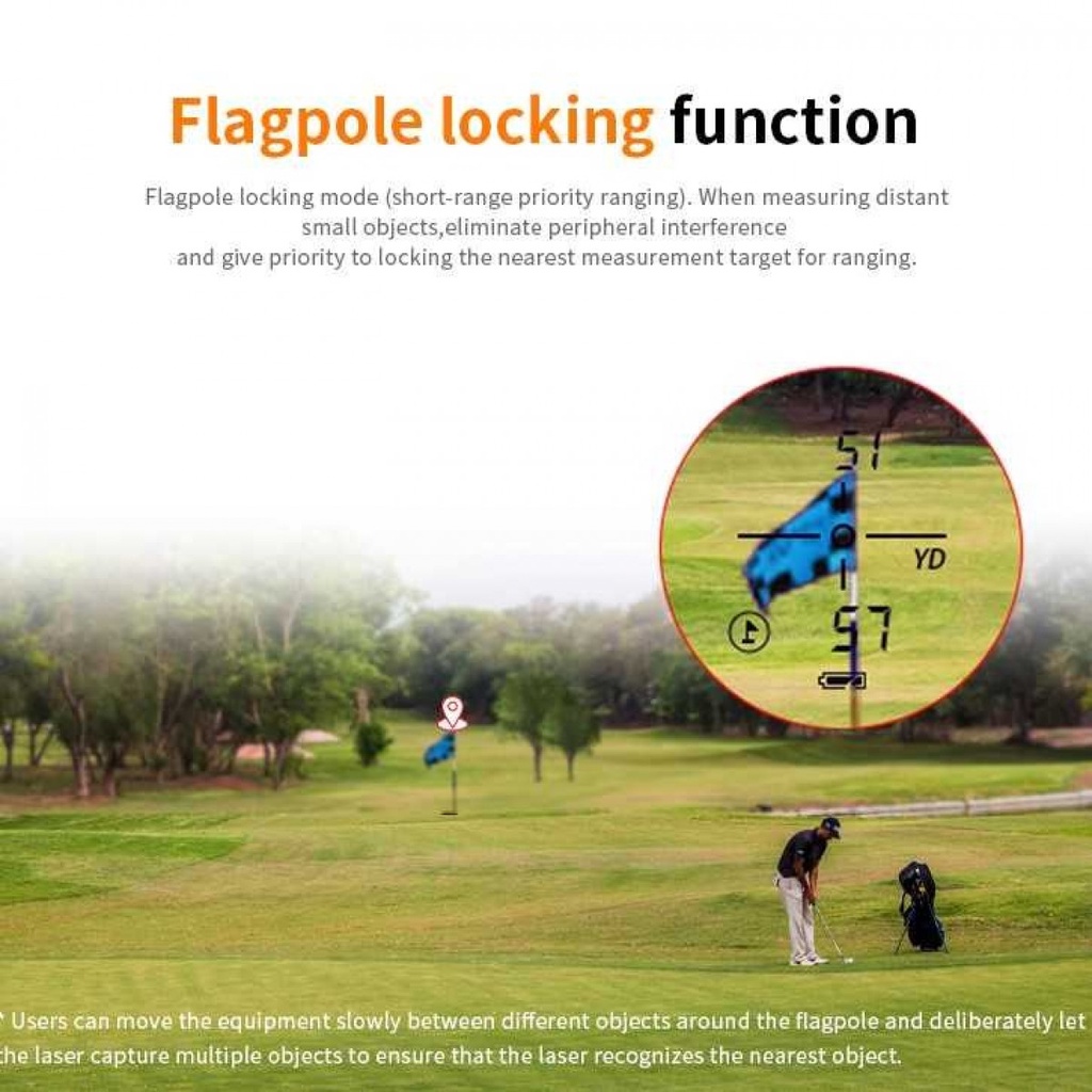 Teropong Golf Pengukur Jarak Outdoor Multifungsi Laser Rangefinder