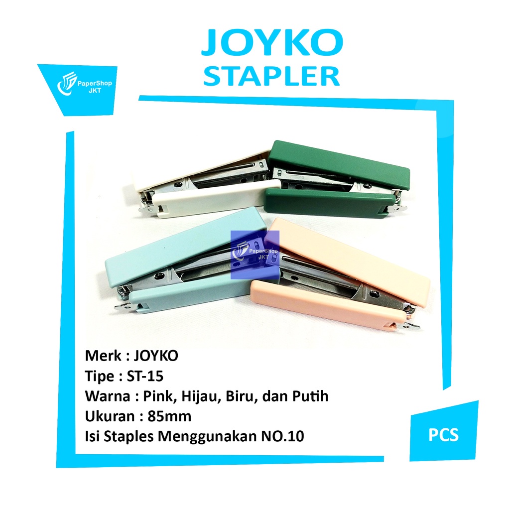 

JOYKO - Staples ST-15 Warna Pastel - Pcs