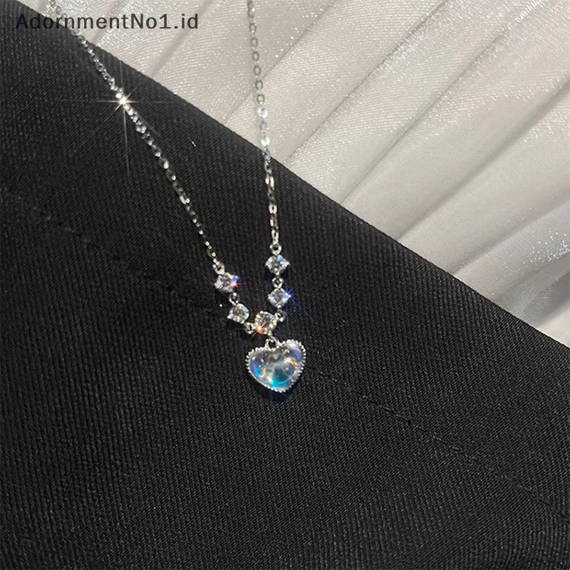 [AdornmentNo1] Kualitas tinggi hati liontin kalung Fashion High-end temperamen tulang kerah fantastik rantai liontin untuk wanita hadiah ulang tahun