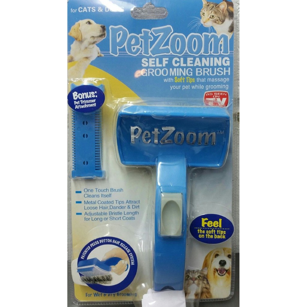 PetZoom - Self-Cleaning Brush For Dogs And Cats - Sisir Kucing dan Anjing