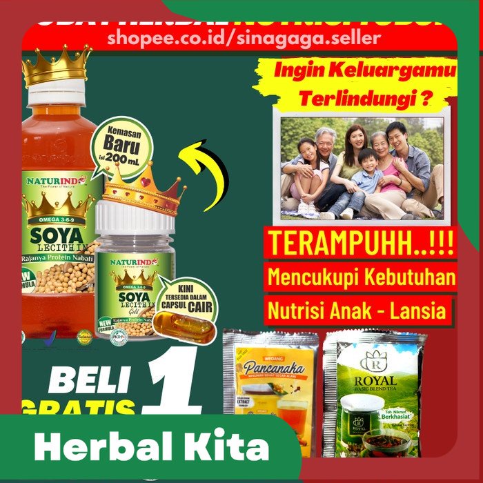 

Nutrisi Protein Omega 369 Herbal Anak Ibu Hamil Soya Lecitin Naturindo - CAIR