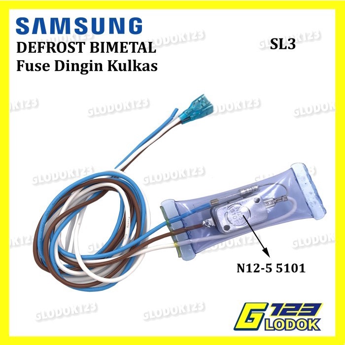 Defrost Bimetal Fuse Dalam Pius Dingin Kulkas SAMSUNG 3 Kabel ORIGINAL