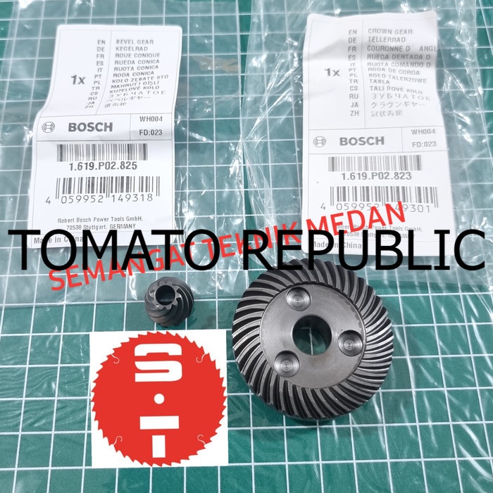 Murah CROWN BEVEL GEAR GIGI GERINDA TANGAN BOSCH GWS750-100 GWS 750 100 SET TRE428