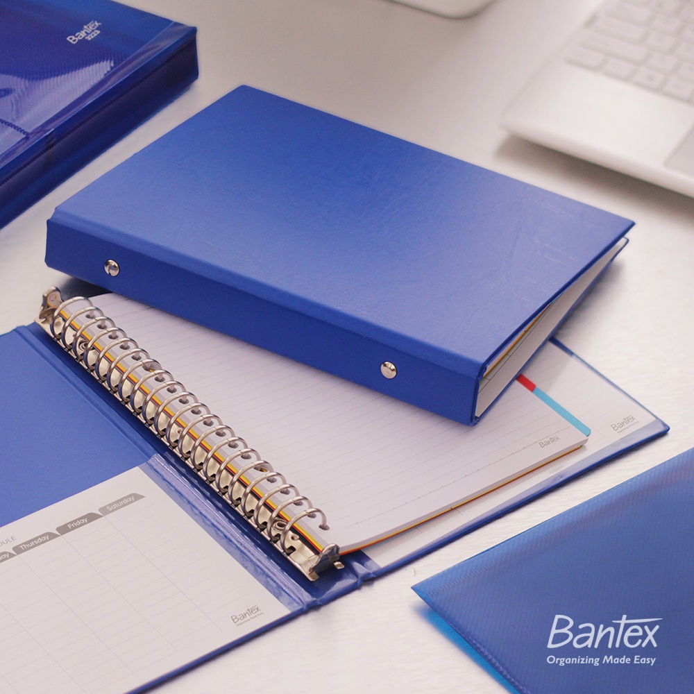 

[Artomas] Bantex Binder Note A5 20 Ring Besi Loose Leaf Multiring Binder Cobalt Blue 1324 11
