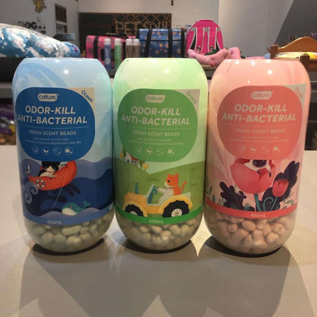 Cature Just Sprinkle On Cat Litter Odor-Kill Anti Bacterial Pewangi Pasir Kucing