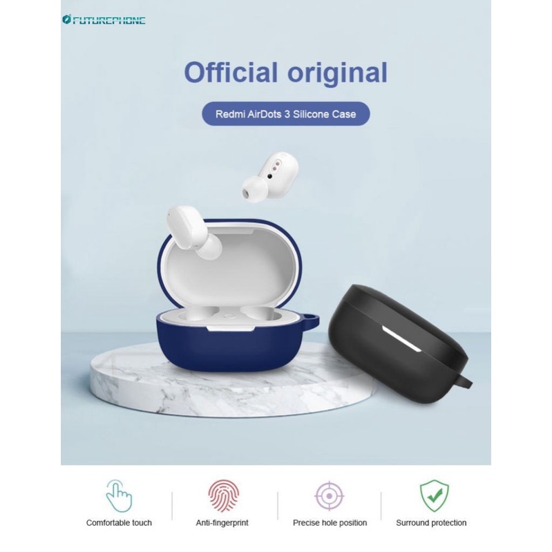 Cre Soft Case Silikon TWS Redmi Airdots 3 / Redmi Airdots 2s + carabiner