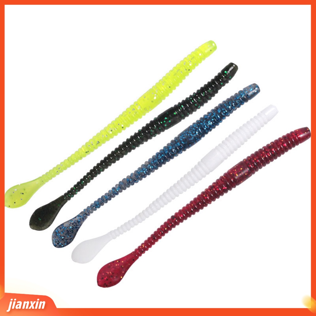 (In Stock) 8Pcs /Set Umpan Buatan Simulasi Mudah Dibuang Umpan Pancing Cacing Mie Buatan Lembut Untuk Outdoor