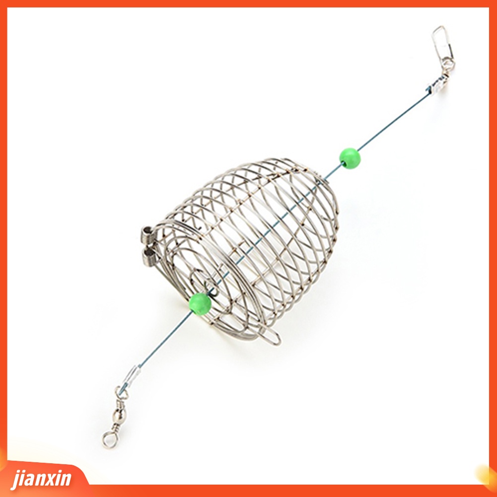 (In Stock) Ikan Kawat Stainless Steel Kecil Fish Bait Trap Basket Fishing Tackle Lure Cage