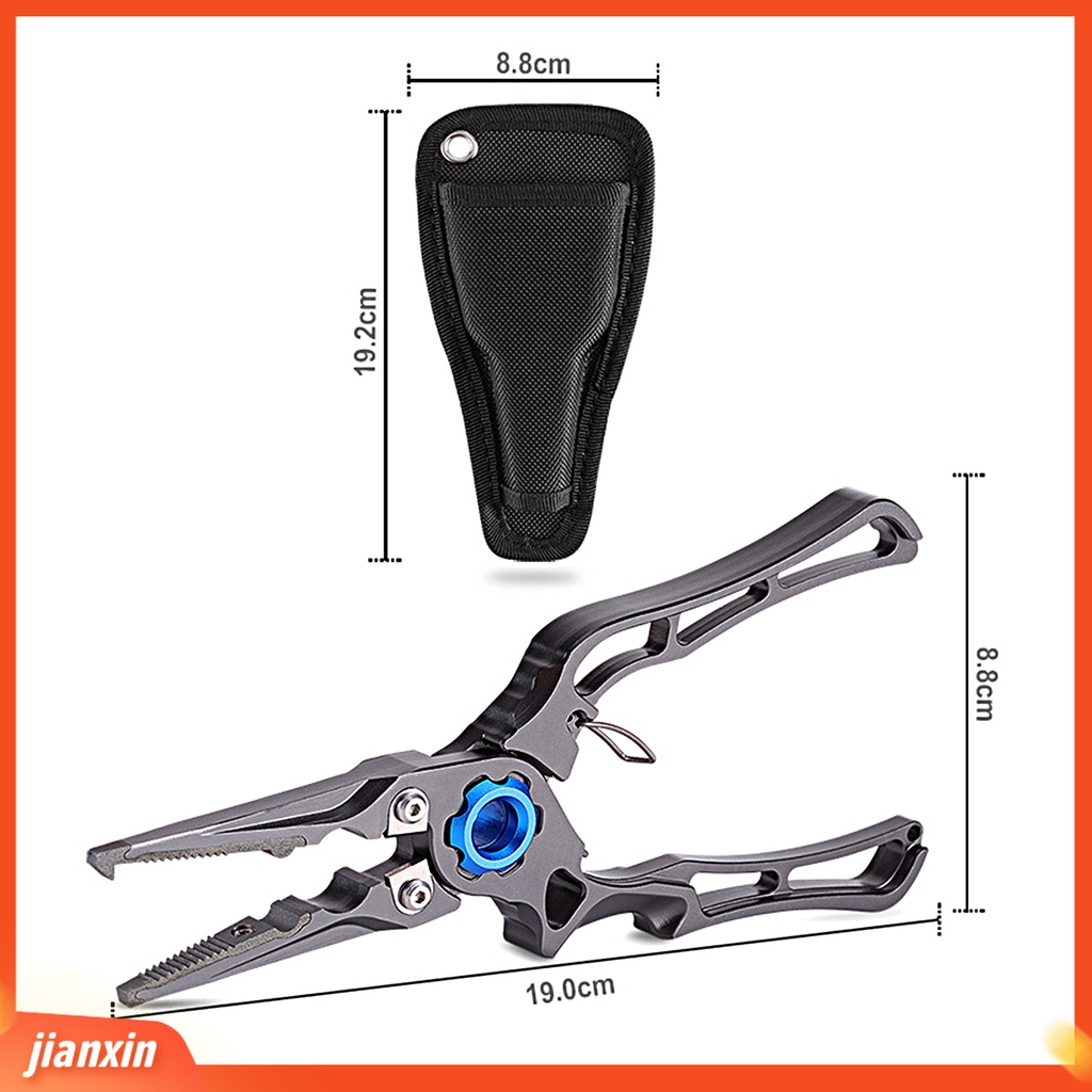 (In Stock) Tang Umpan Pancing Multifungsi Pasukan Gigit Yang Baik CNC Aluminium Alloy Kekuatan Tinggi Pemotong Tali Memancing Gunting Fishing Tackle