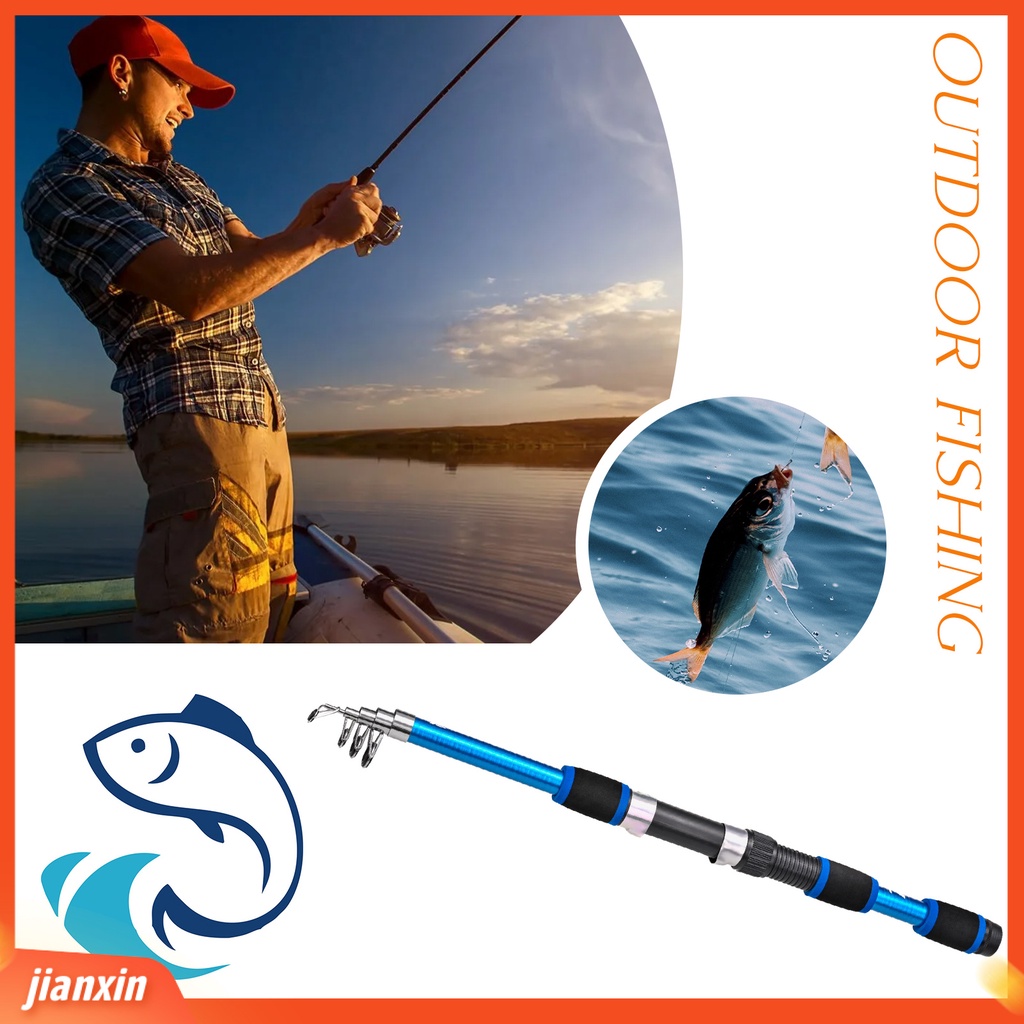 (In Stock) Joran Pancing Teleskopik Dengan Pegangan Ergonomis Portable Carp Spinning Rod Retractable Fishing Pole Peralatan Pancing