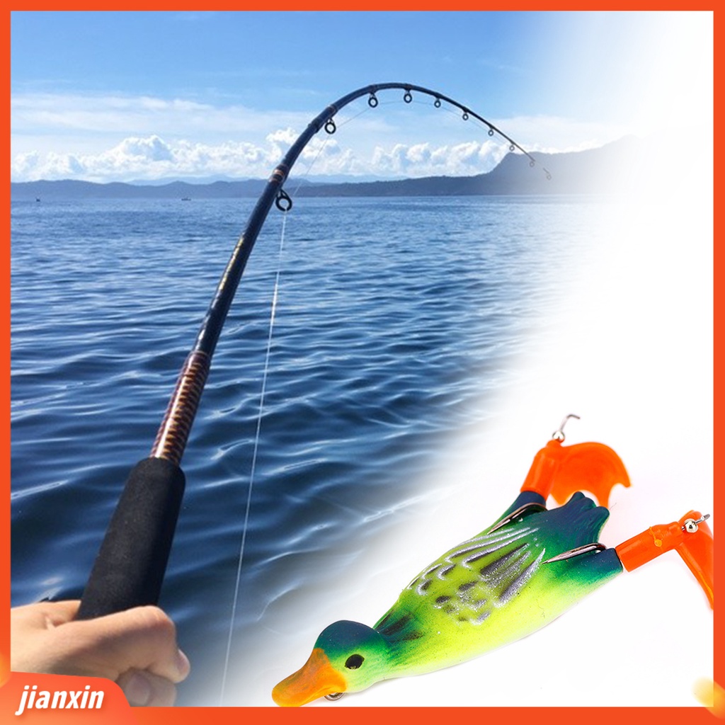 (In Stock) 10.5g 9.5cm Umpan Pancing Bebek Baling-Baling Ganda Silikon Mengambang Rotary Lembut Bionic Lures Untuk Pecinta Memancing