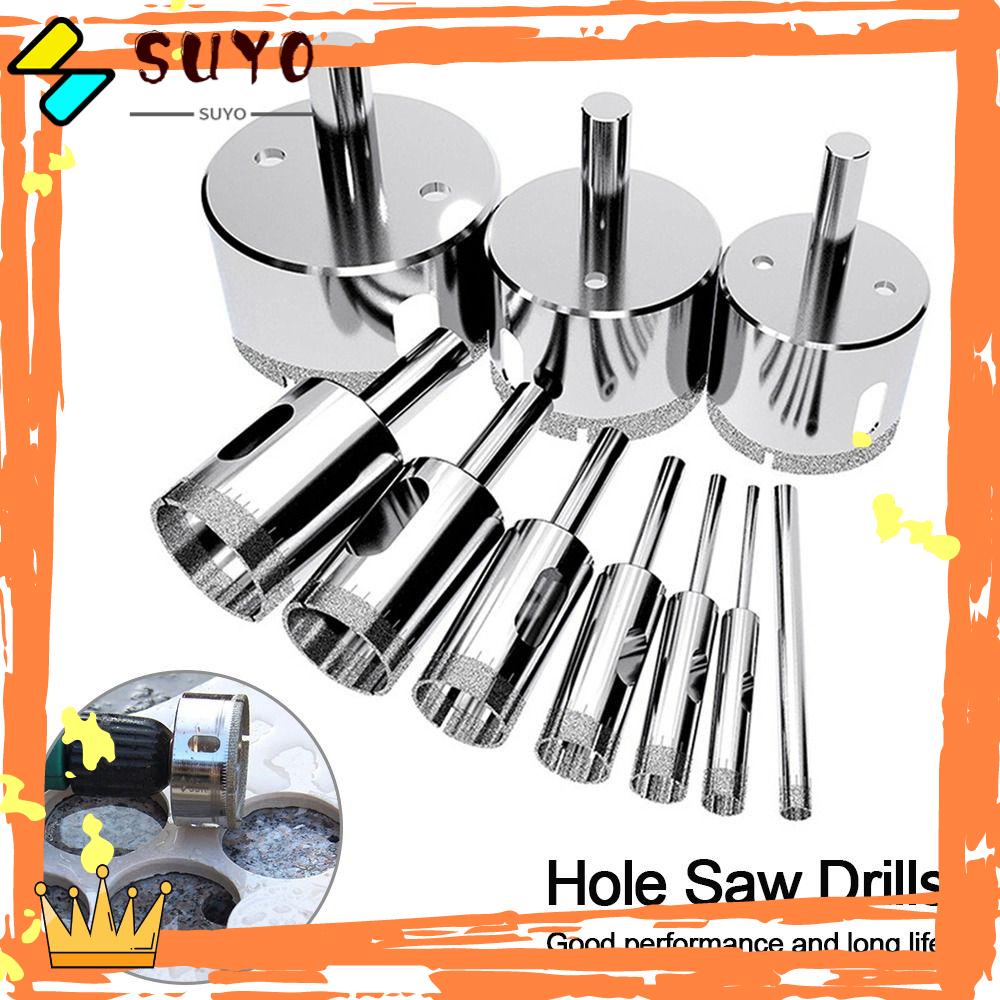 SUYO Hole Saw Drills Cutter Alat Potong Pelubang Ubin Keramik Core Drill Granite Brick Drill Pembuka Marmer