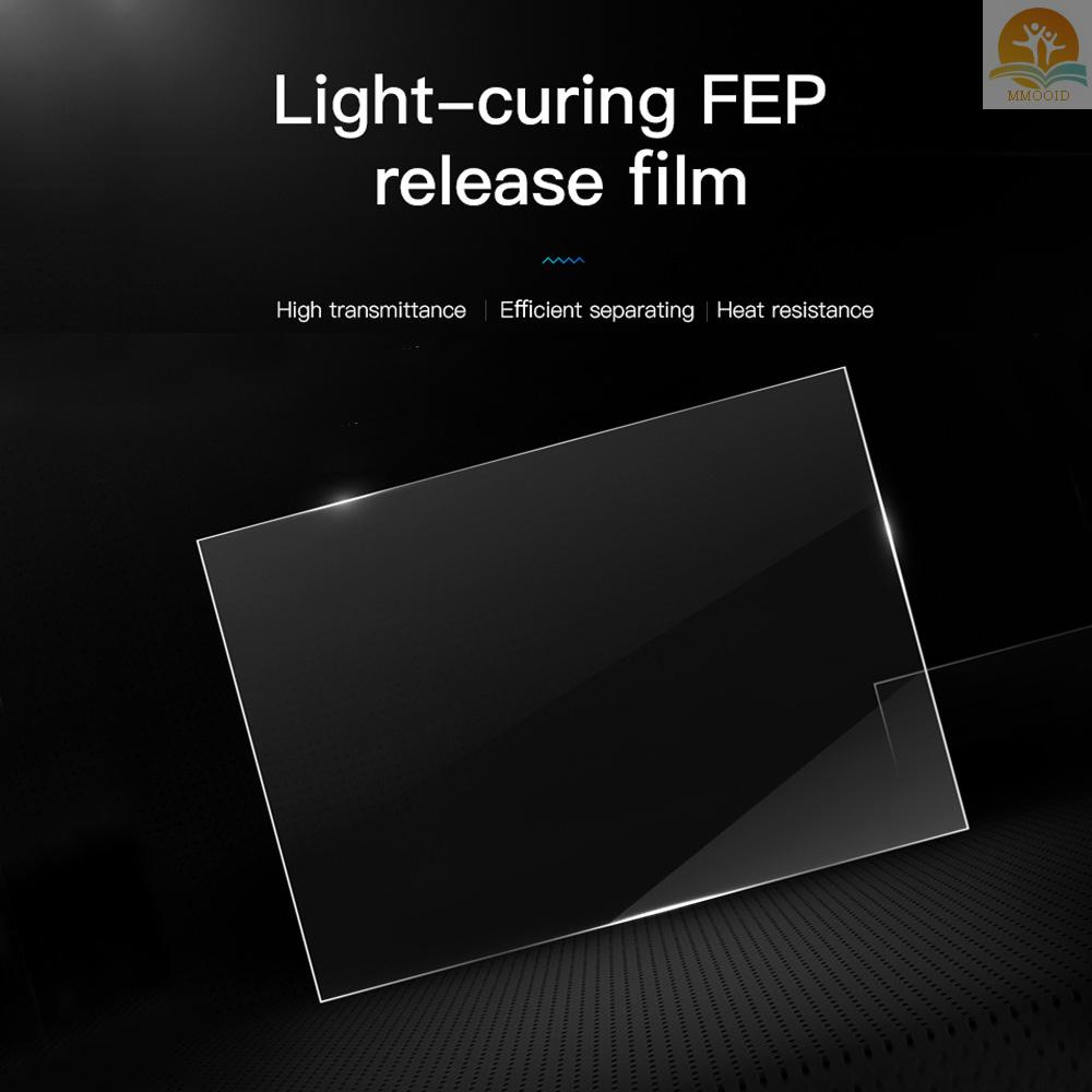 In Stock Profesional Cahaya-Curing FEP Release Film Sheet 200*140mm Transmisi Tinggi Tahan Panas Kompatibel Dengan LD-001/LD-002/LD-002R Photon SLA DLP Resin 3D Printer